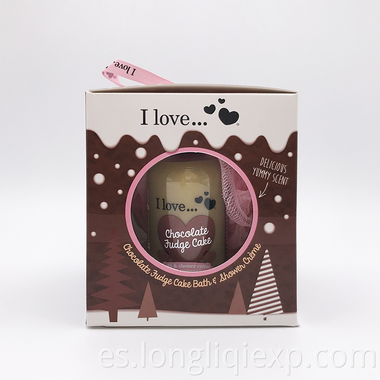 Suave cuidado de la piel 100ml Chocolate Truffle Spa Gel de ducha 50ml Body Butter Loción